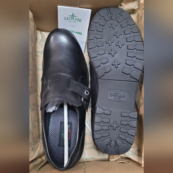 Eastland Open Road Leather Slip on Shoes 9.5M  Black - Picture 3 of 8